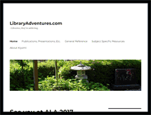 Tablet Screenshot of libraryadventures.com